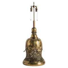 Lampada da tavolo in ottone in stile Asian Style del Sud-Est