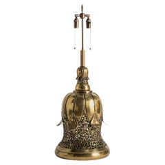 Vintage Brass Southeast Asian Style Table Lamp