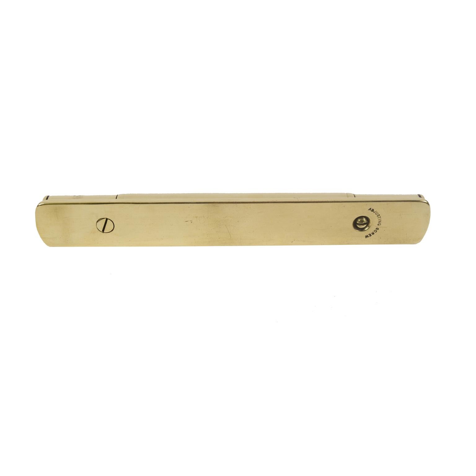 Mid-19th Century Brass Spirit Level Measuring Instrument by J. Rabone & Sons, Birmingham  1860