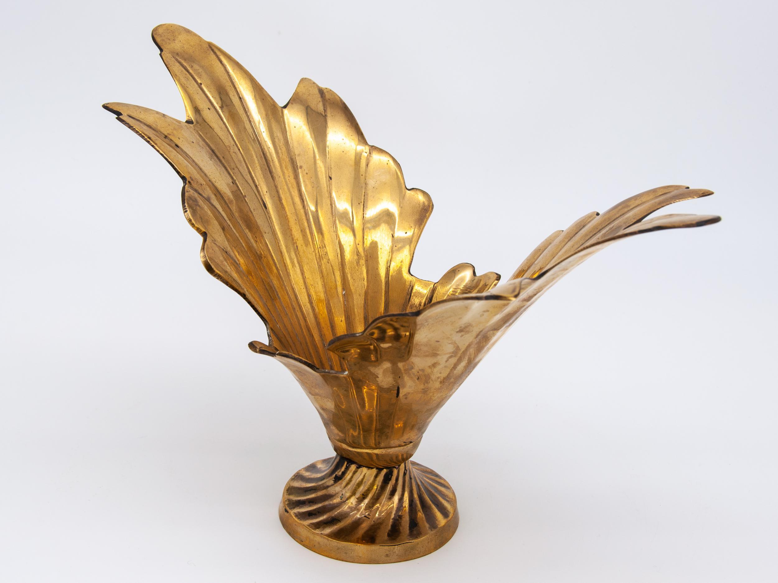 American Brass Splash Vase