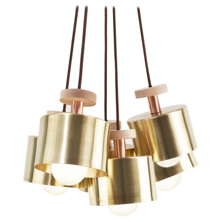 Brass Spun Cluster 5 Pieces Light by Ladies & Gentlemen Studio