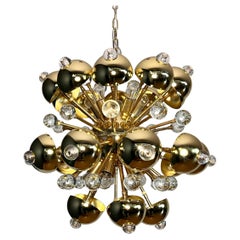 Brass sputink and Murano clear glasses