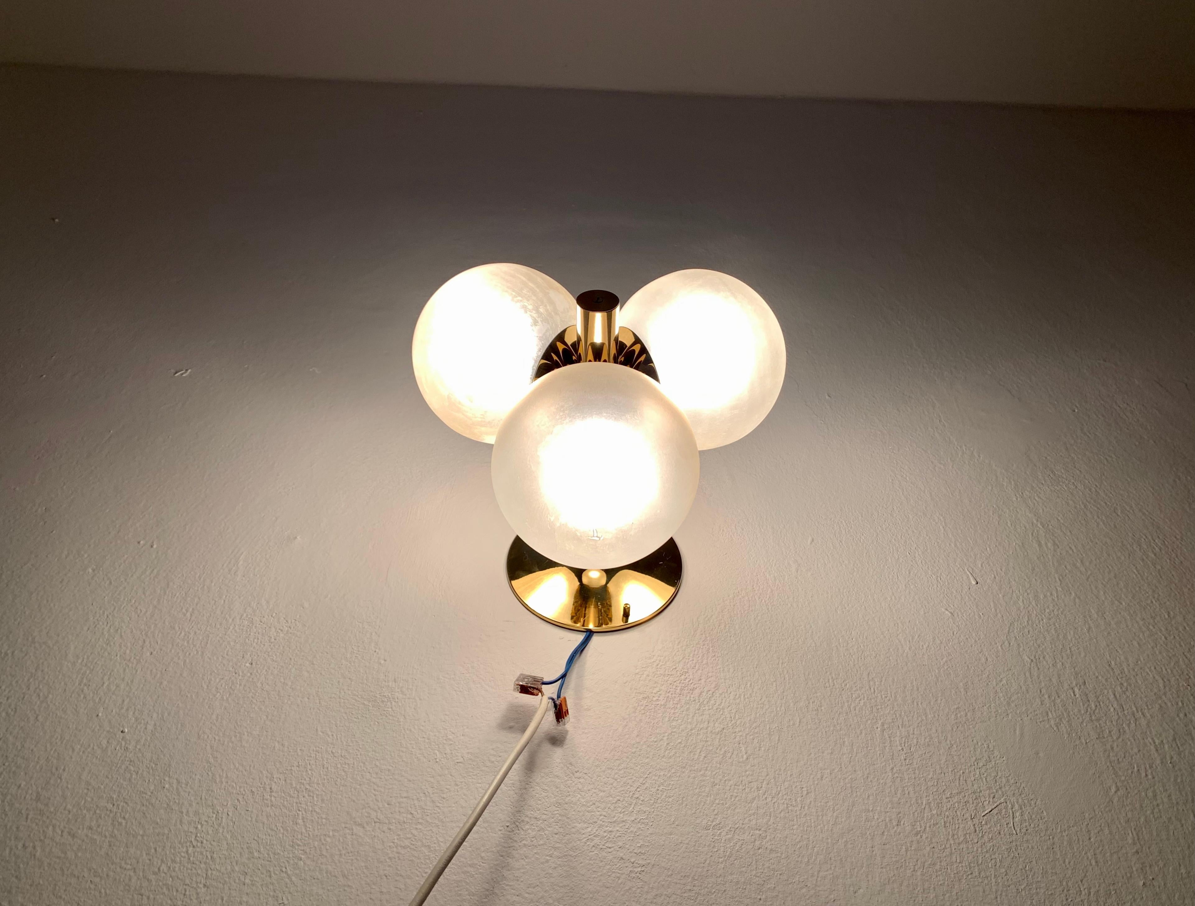 Brass Sputnik Flush Lamp For Sale 3