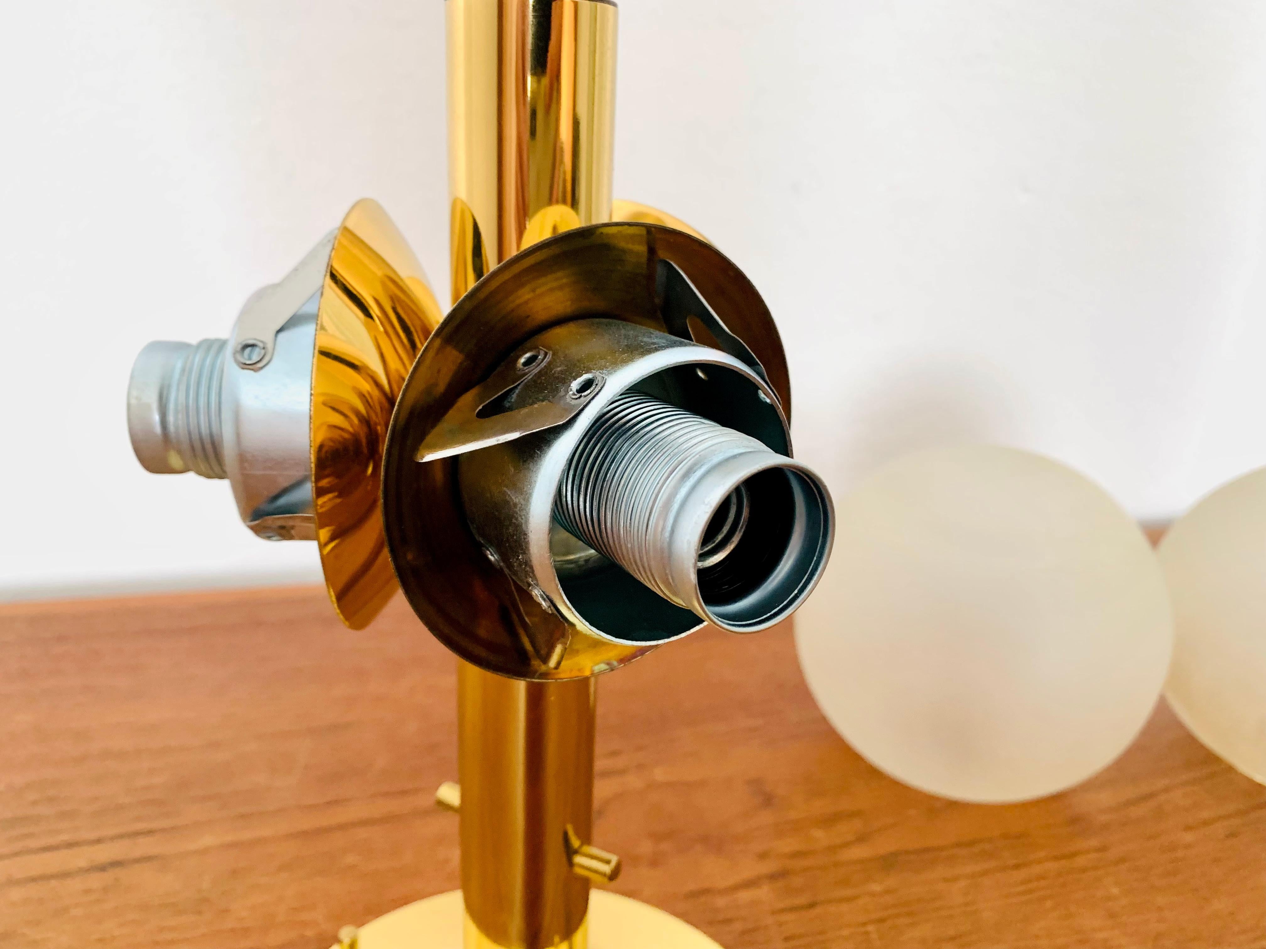 Messing Sputnik Flush Lampe im Angebot 8
