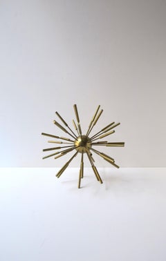 Brass Sputnik Sculpture Decorative Object, Circa Late-20th Century