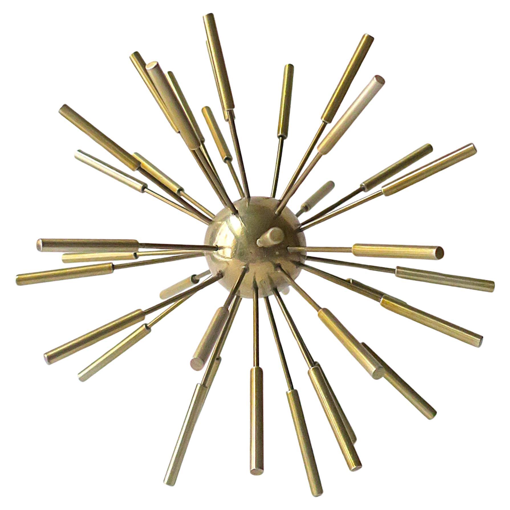 Scultura Sputnik in ottone Oggetto decorativo