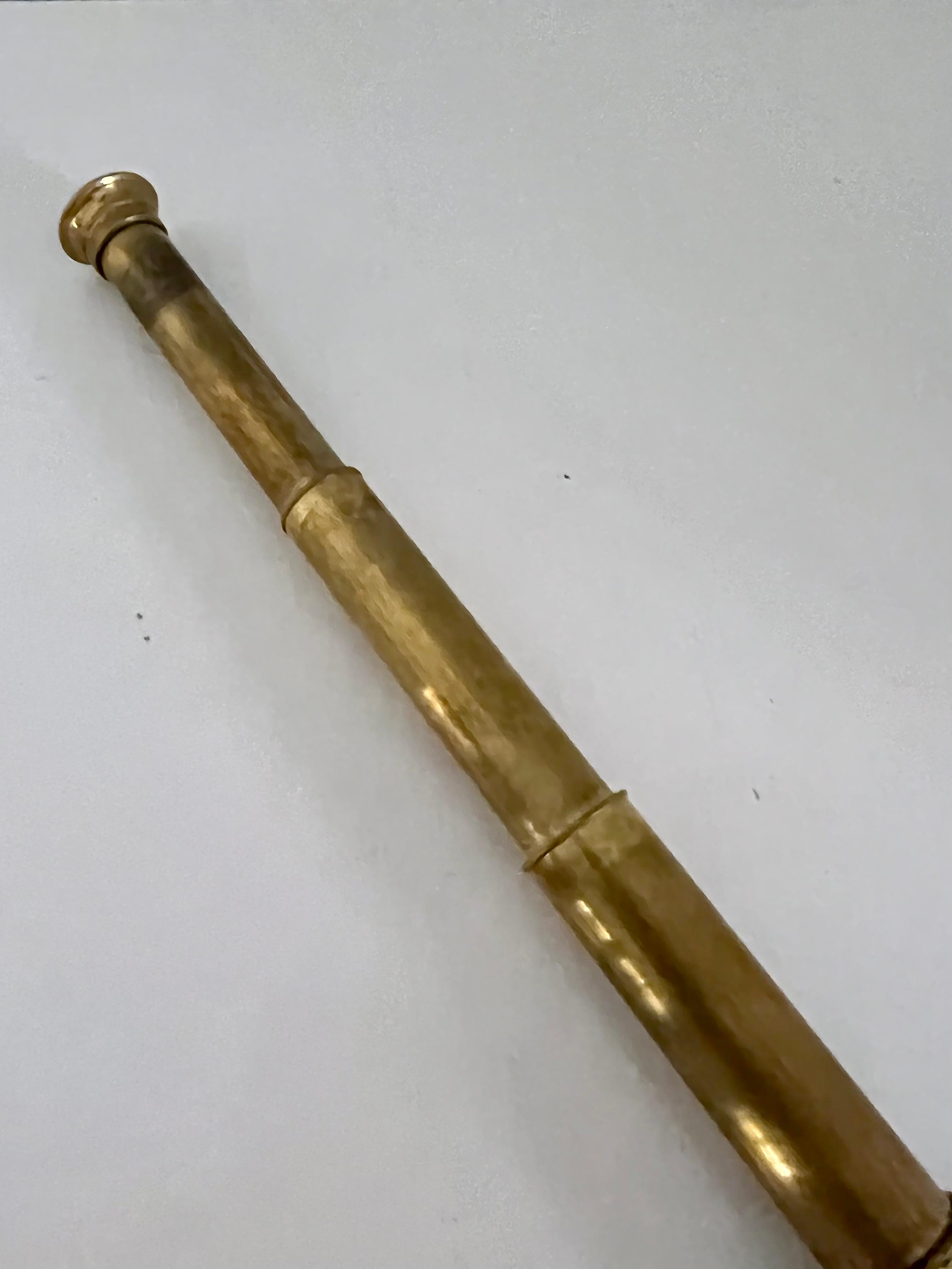 collapsible brass telescope