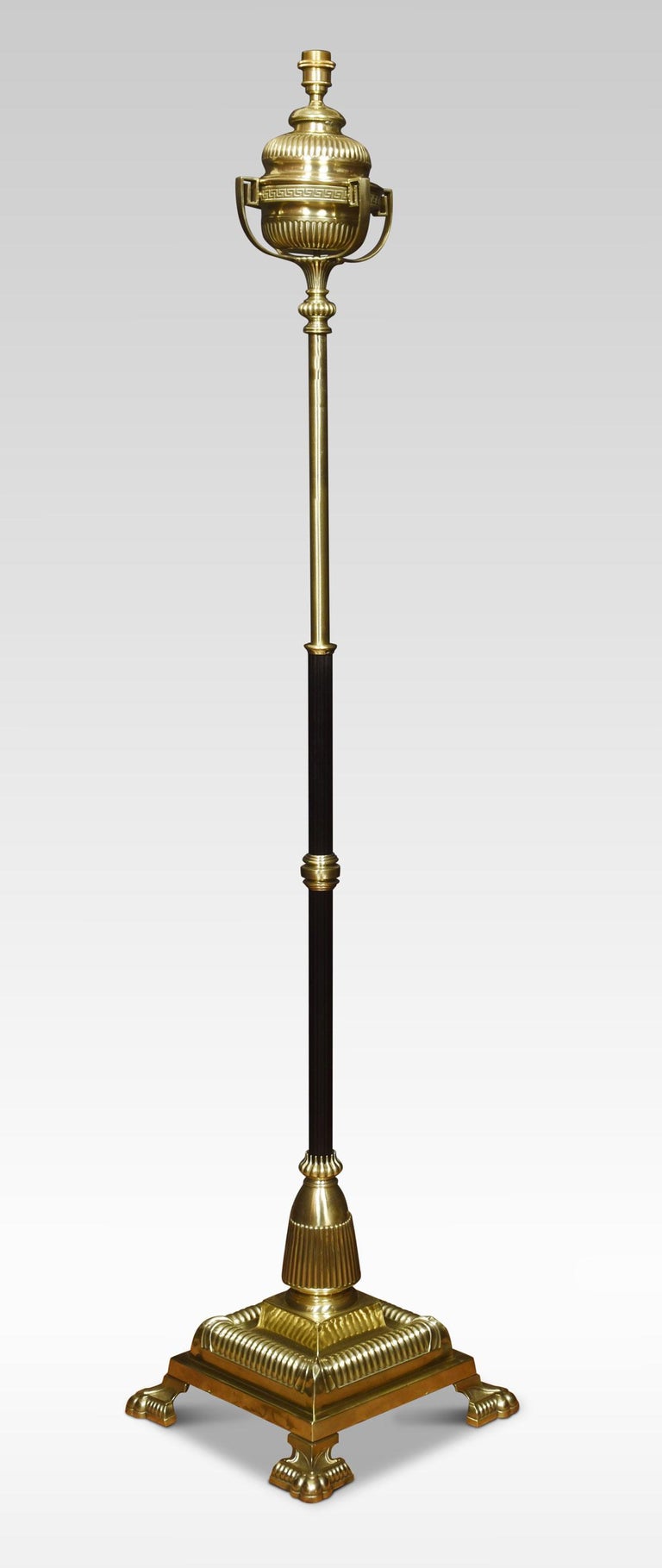 Brass Standard Lamp For Sale at 1stDibs