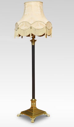 Brass standard lamp