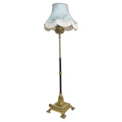 Brass standard lamp