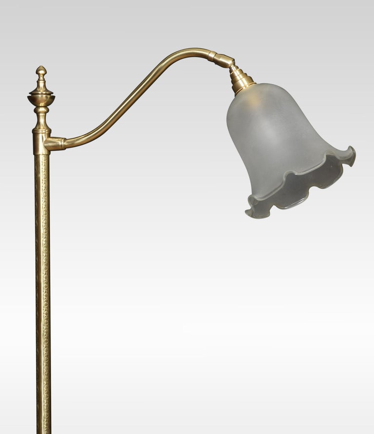 Brass Standard Reading Lamp For Sale at 1stDibs