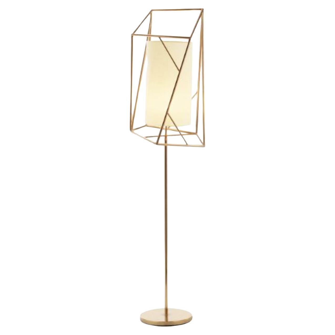 Brass Star Floor Lamp by Dooq For Sale