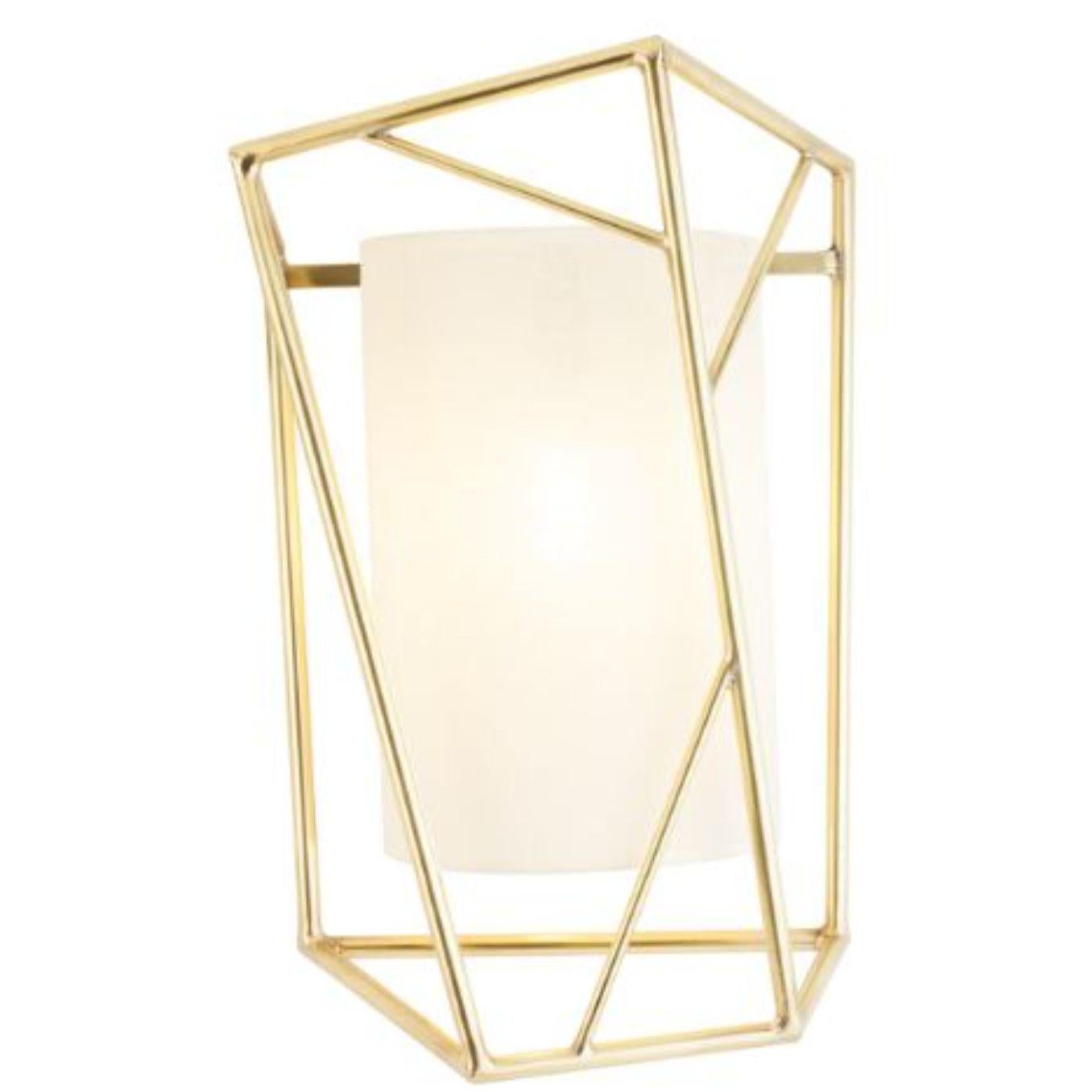 Brass Star wall lamp by Dooq
Dimensions: W 28 x D 20 x H 51 cm
Materials: lacquered metal, polished or satin metal, brass.
abat-jour: linen
Also available in different colors and materials.

Information:
230V/50Hz
E14/1x15W