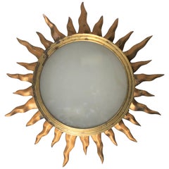 Brass Starburst Flush Mount Ceiling Lights