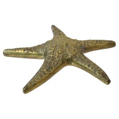 Retro Brass Starfish Sculpture / Paperweight