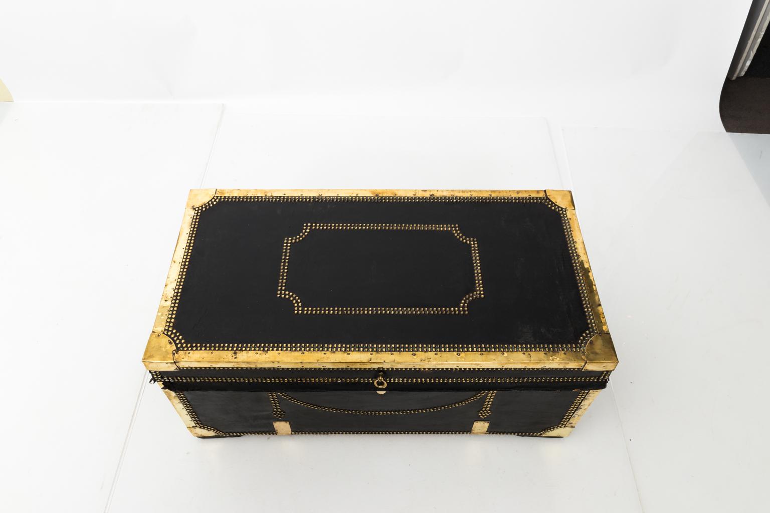 Brass Steam Ship Trunk, circa 1840 5