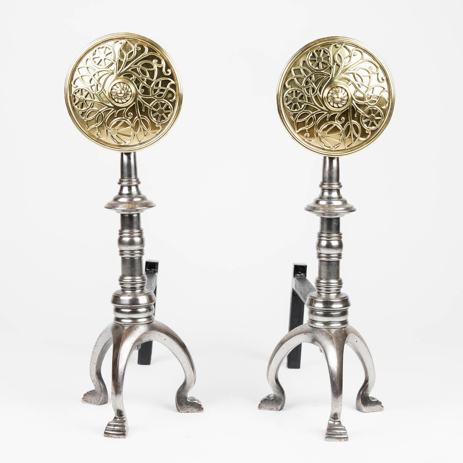 Ottone e acciaio in stile Arts & Crafts in vendita 4