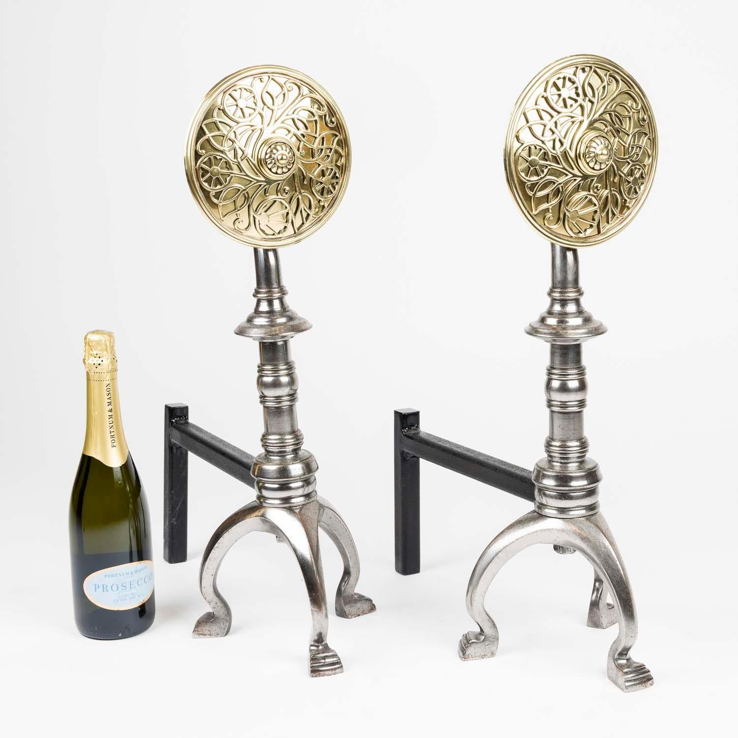Ottone e acciaio in stile Arts & Crafts in vendita 3
