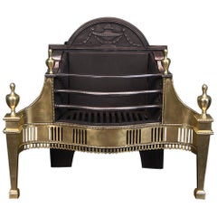 Brass & Steel Free-Standing Fire Grate