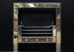 Brass Steel Irish Register Grate in the 18th Century Style