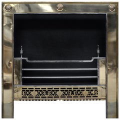 Brass Steel Irish Register Grate in the 18th Century Style