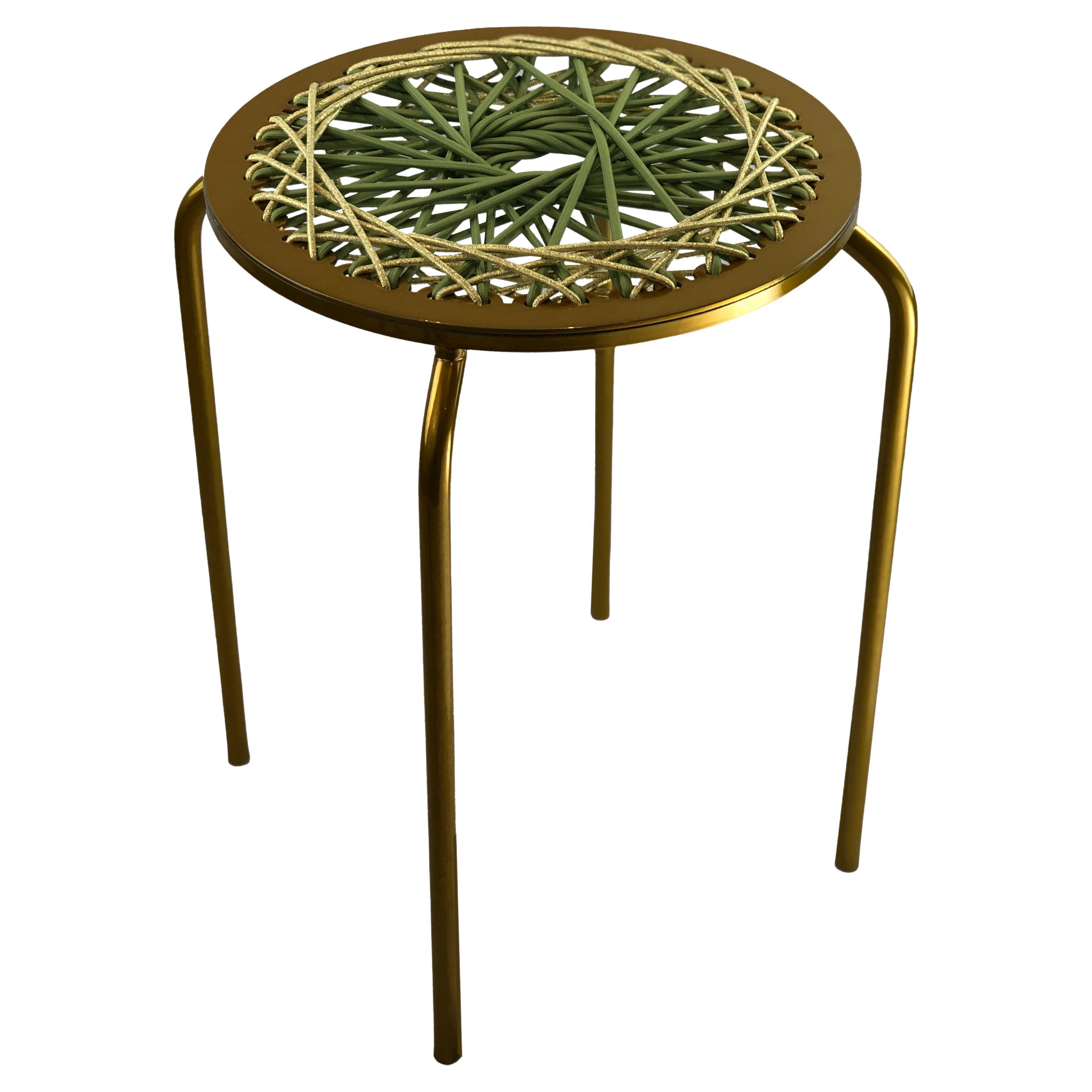 Sgabello elastico in ottone in vendita