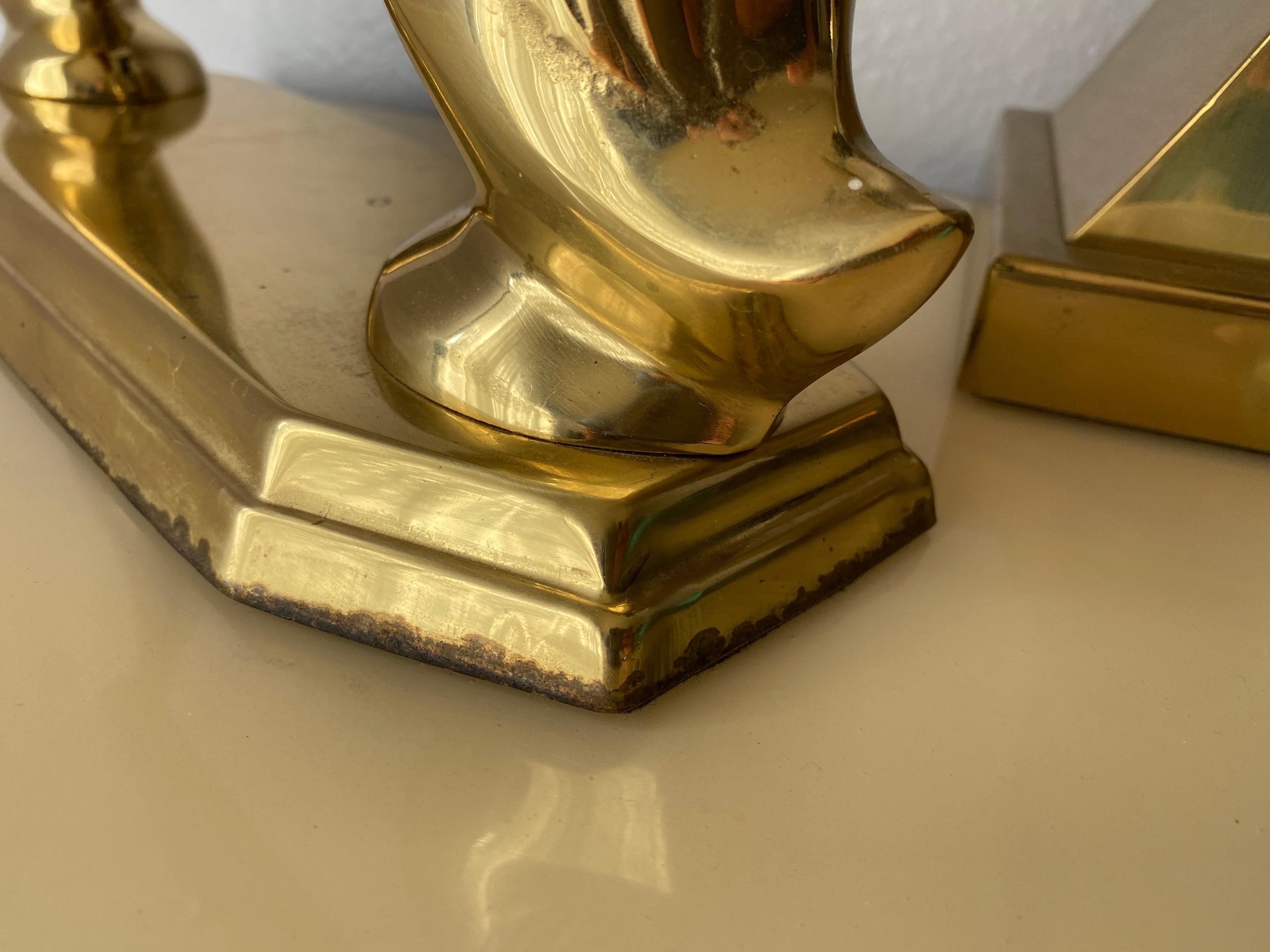 Brass Swan Motif Vanity Mirror 1