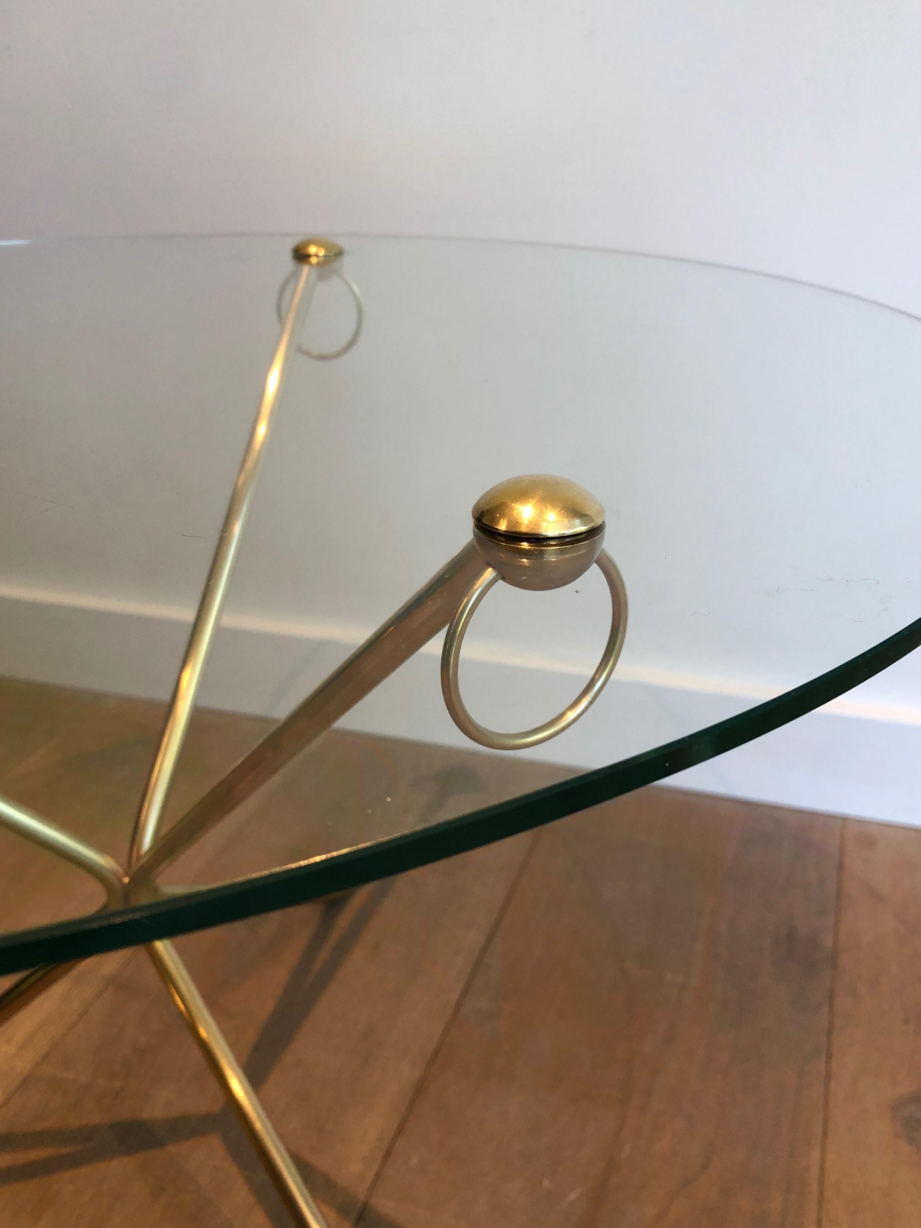 Brass Swans Coffee Table by Maison Jansen 2