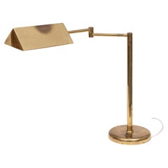 Brass swing arm Desk lamp 1970s Germany