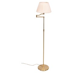 Brass swing arm floor lamp  1970s Germany 