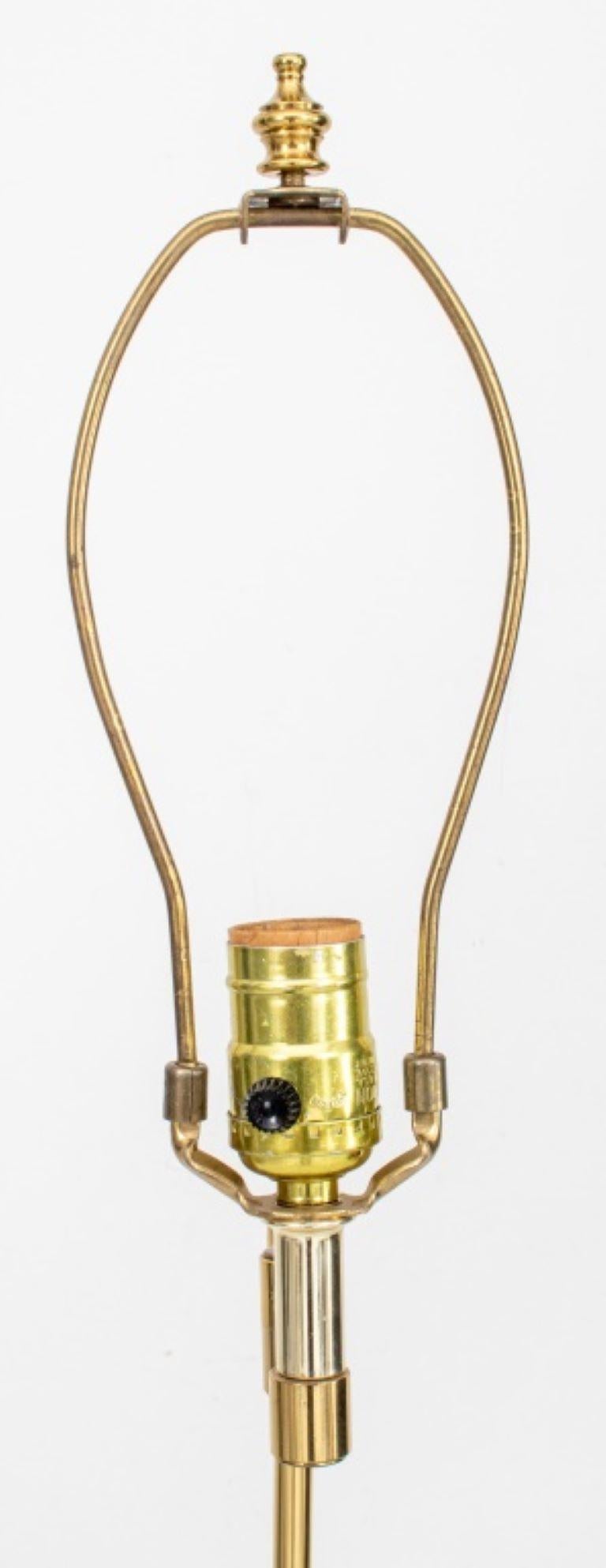20th Century Brass Swing-Arm Floor Lamp For Sale