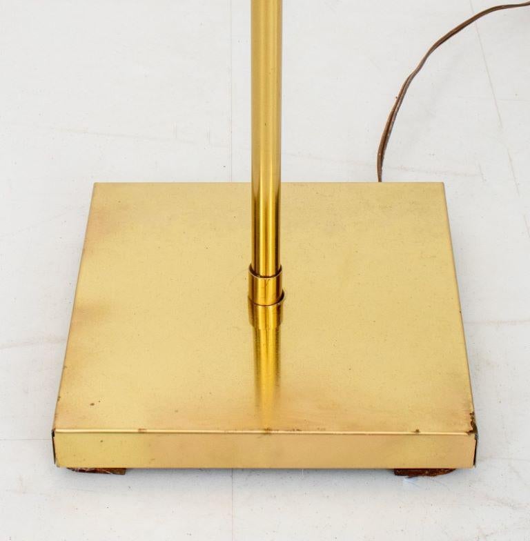 Brass Swing-Arm Floor Lamp For Sale 1