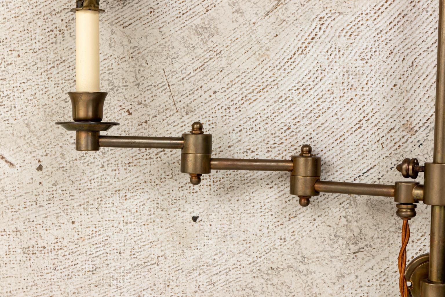 Brass Swing Arm Library Sconces 3