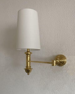 Brass Swing Arm Sconce Wall Light, 1960s