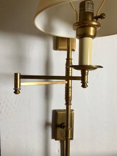 Brass Swing Arm Task Wall Sconce by Chapman & Meyers for Visual Comfort