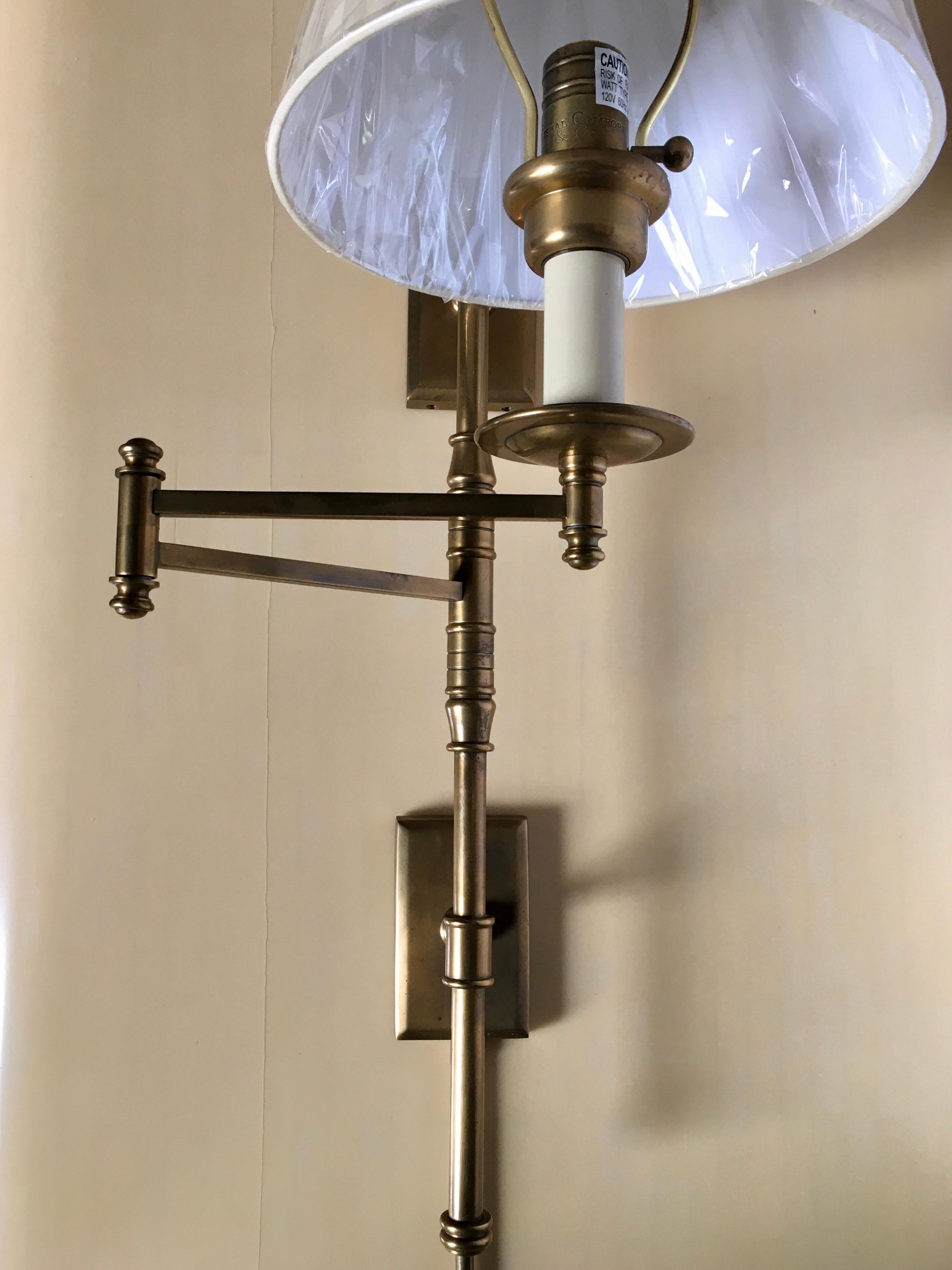 visual comfort swing arm lamp