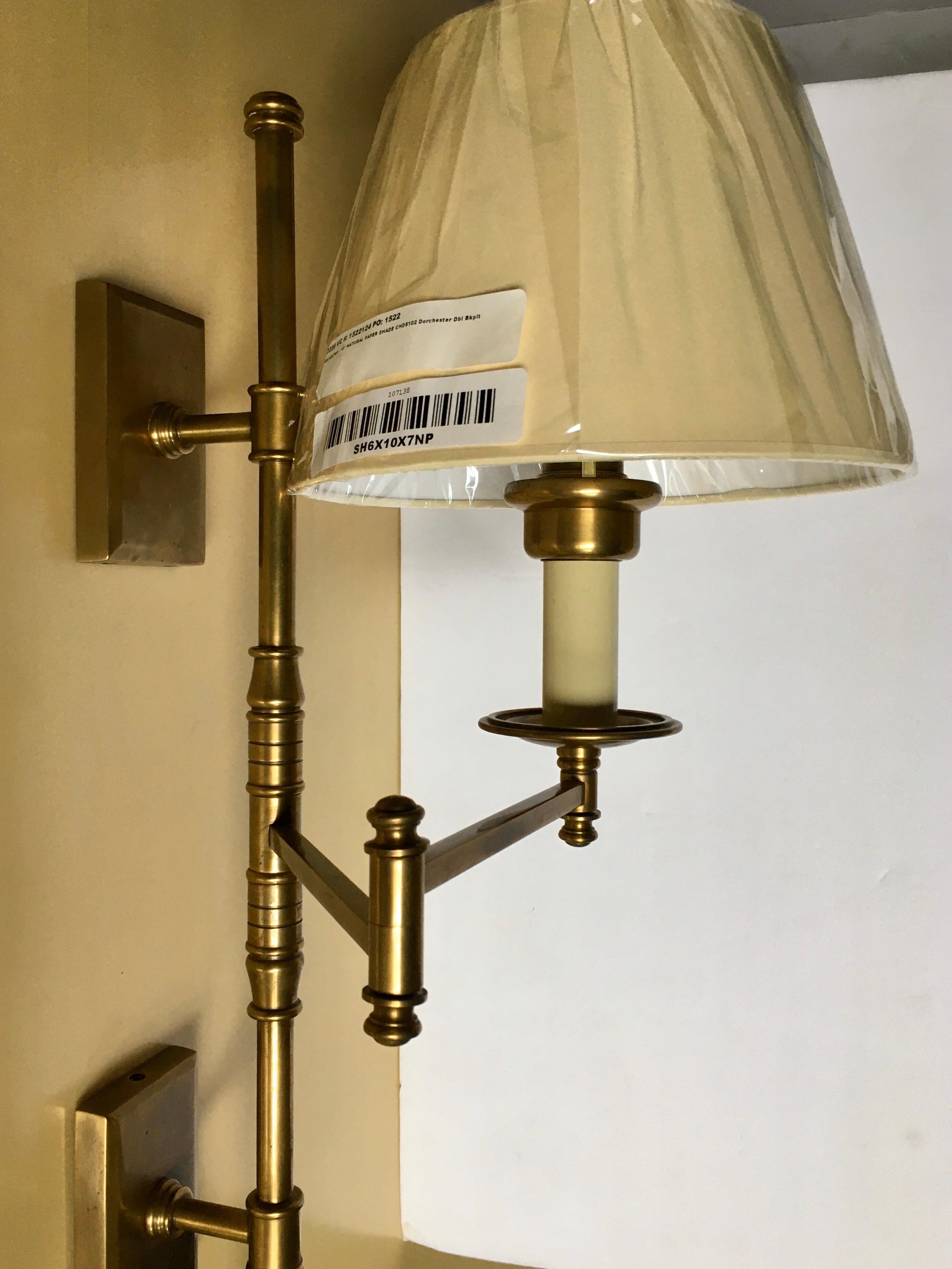 visual comfort swing arm sconce