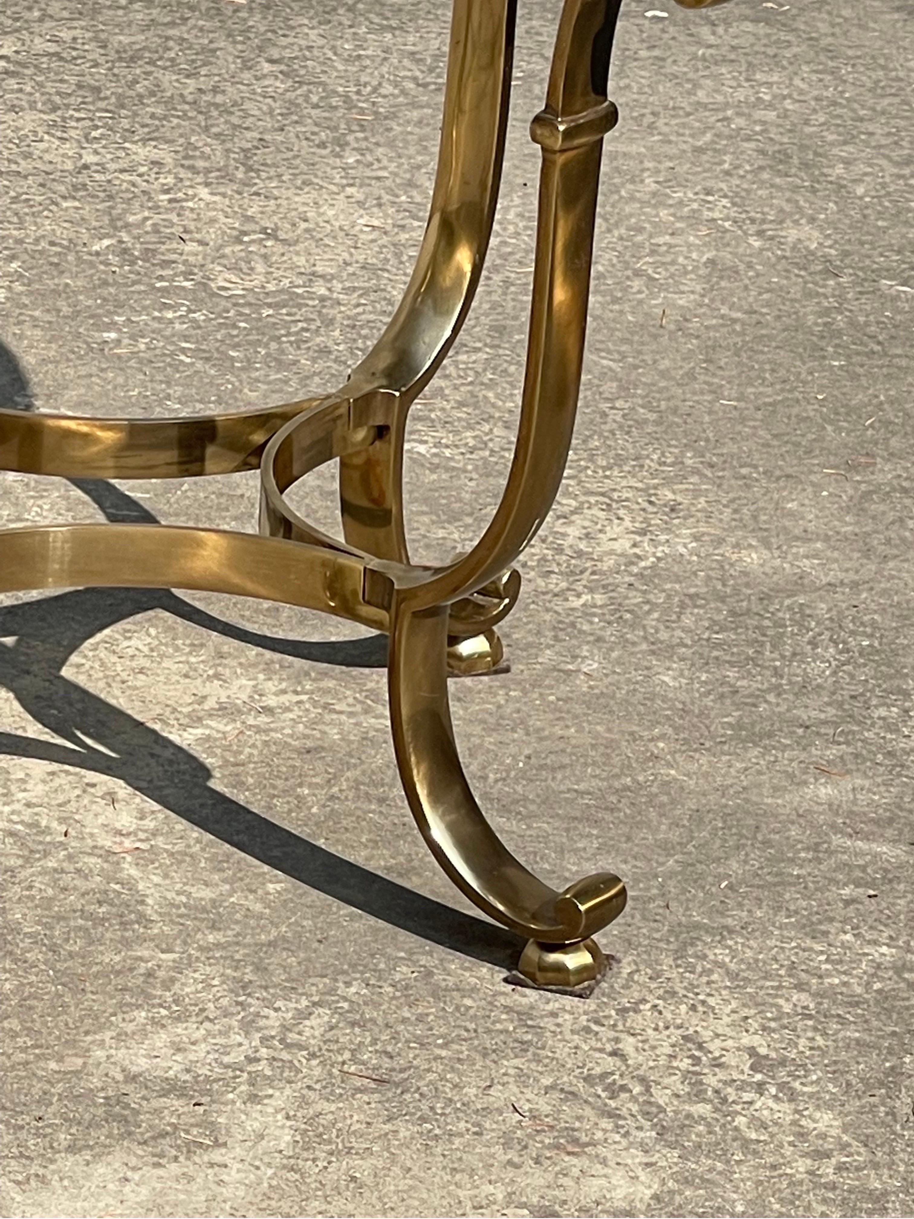 Brass Table Attributed to Versace from the 70s For Sale 4
