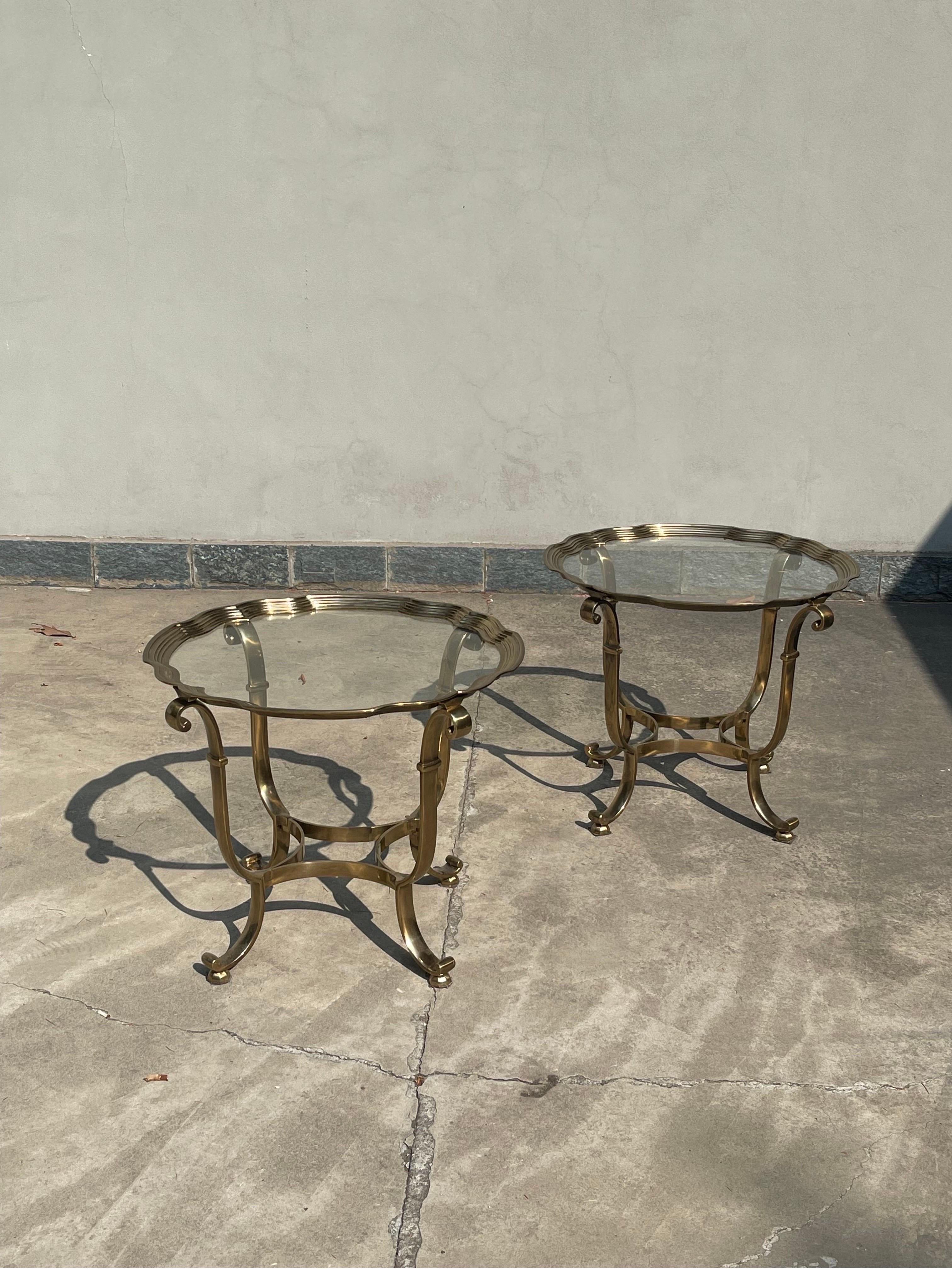 Brass Table Attributed to Versace from the 70s For Sale 5