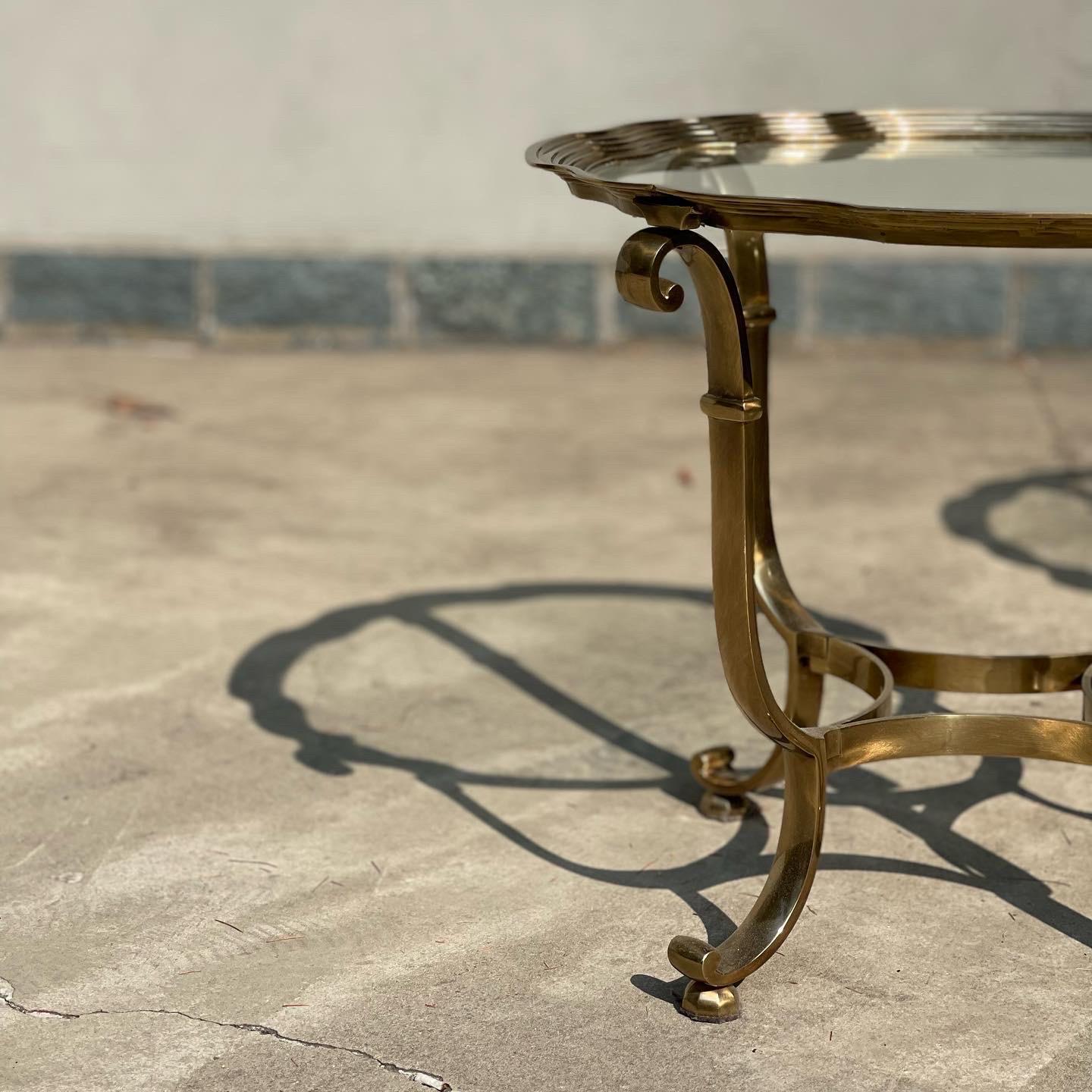 Brass Table Attributed to Versace from the 70s For Sale 7