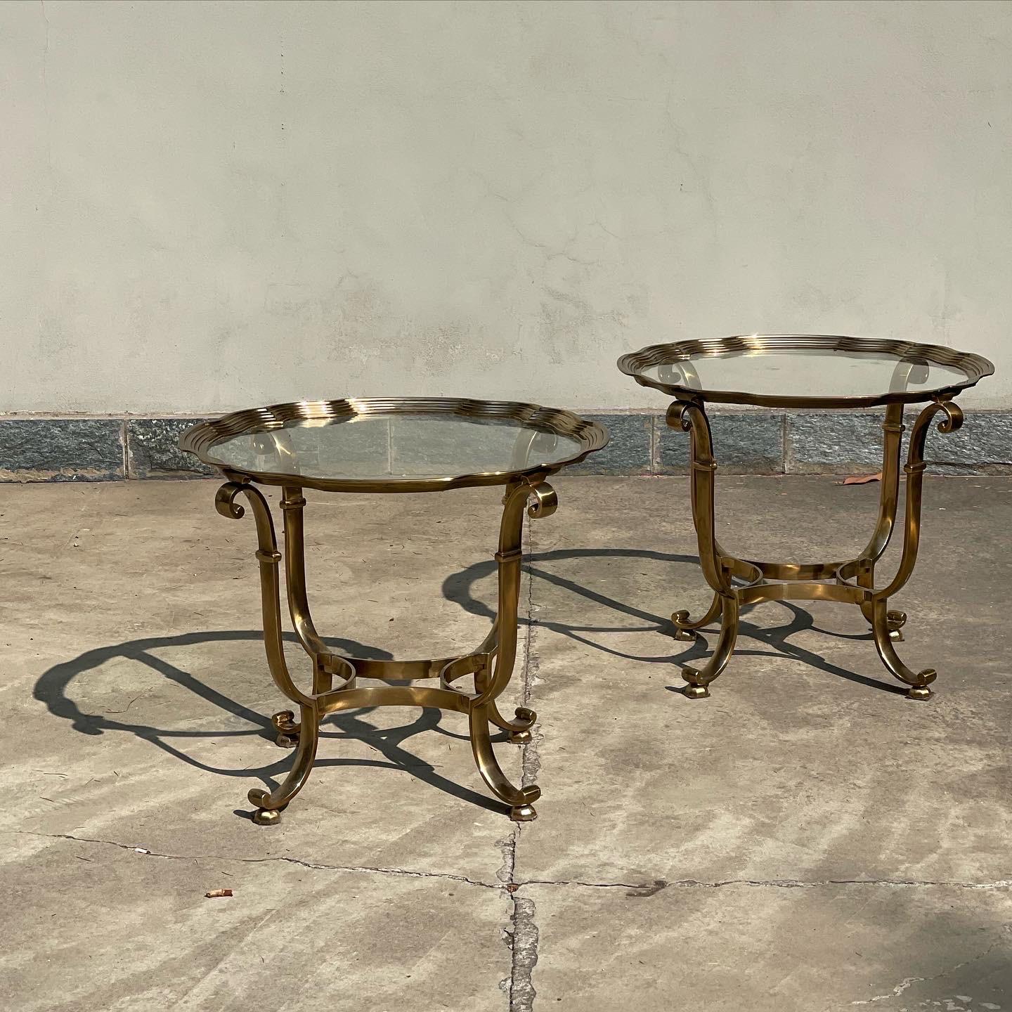 Brass Table Attributed to Versace from the 70s For Sale 8