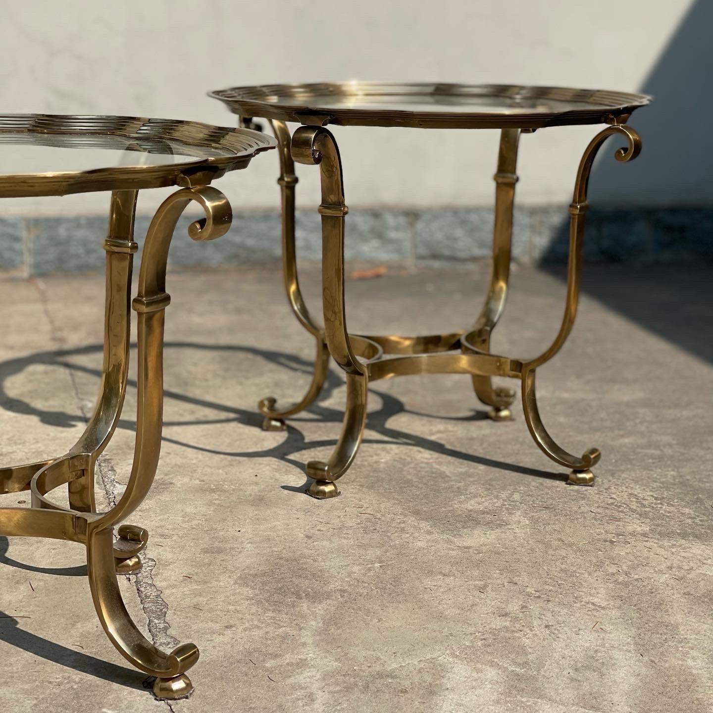 Brass Table Attributed to Versace from the 70s For Sale 10