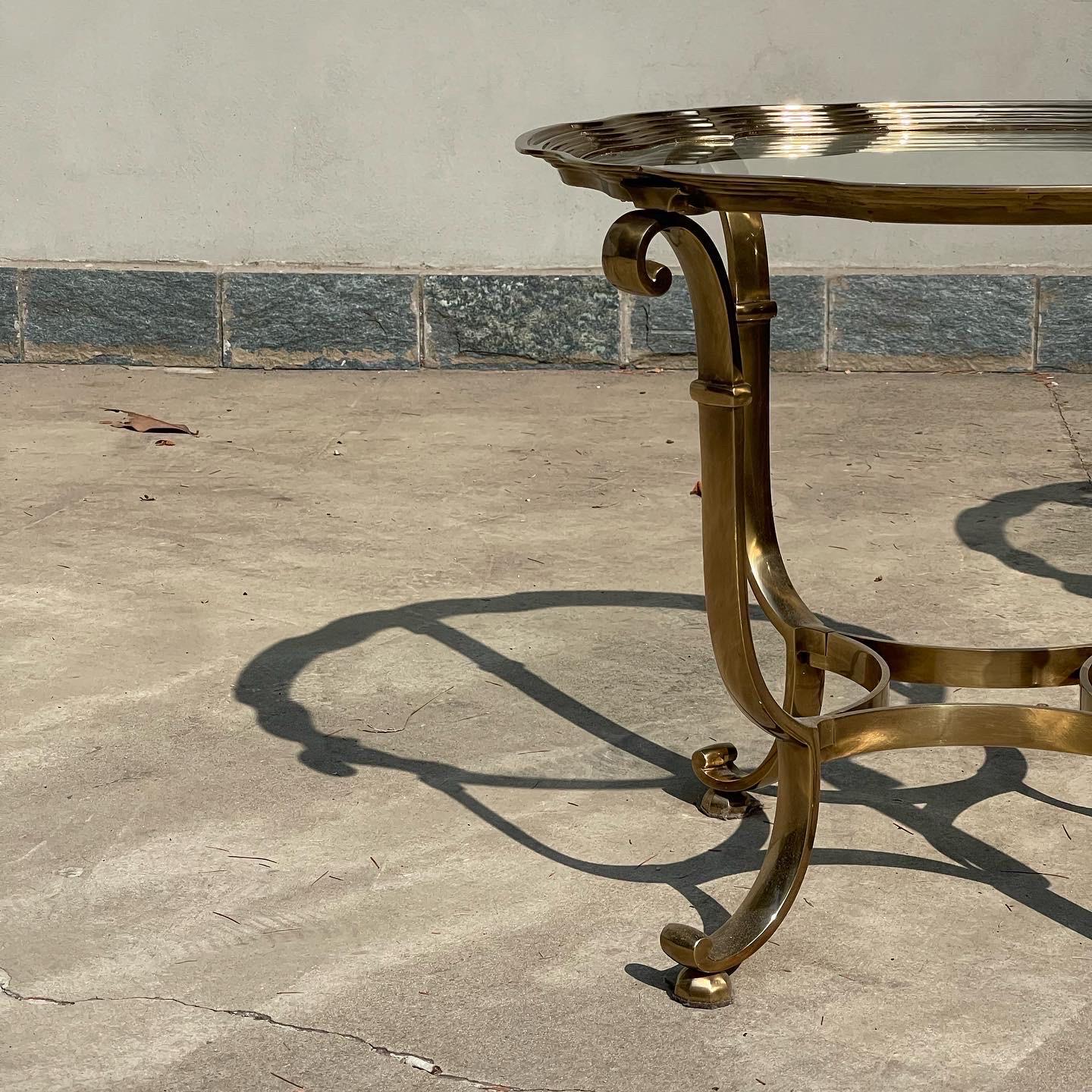Brass Table Attributed to Versace from the 70s For Sale 12