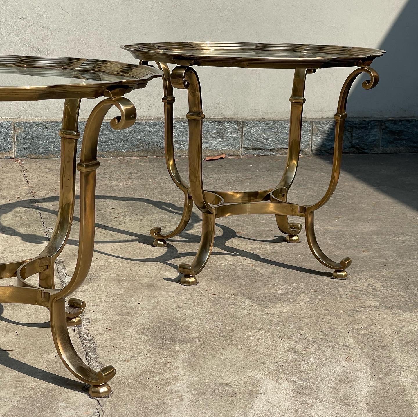 Brass Table Attributed to Versace from the 70s For Sale 13