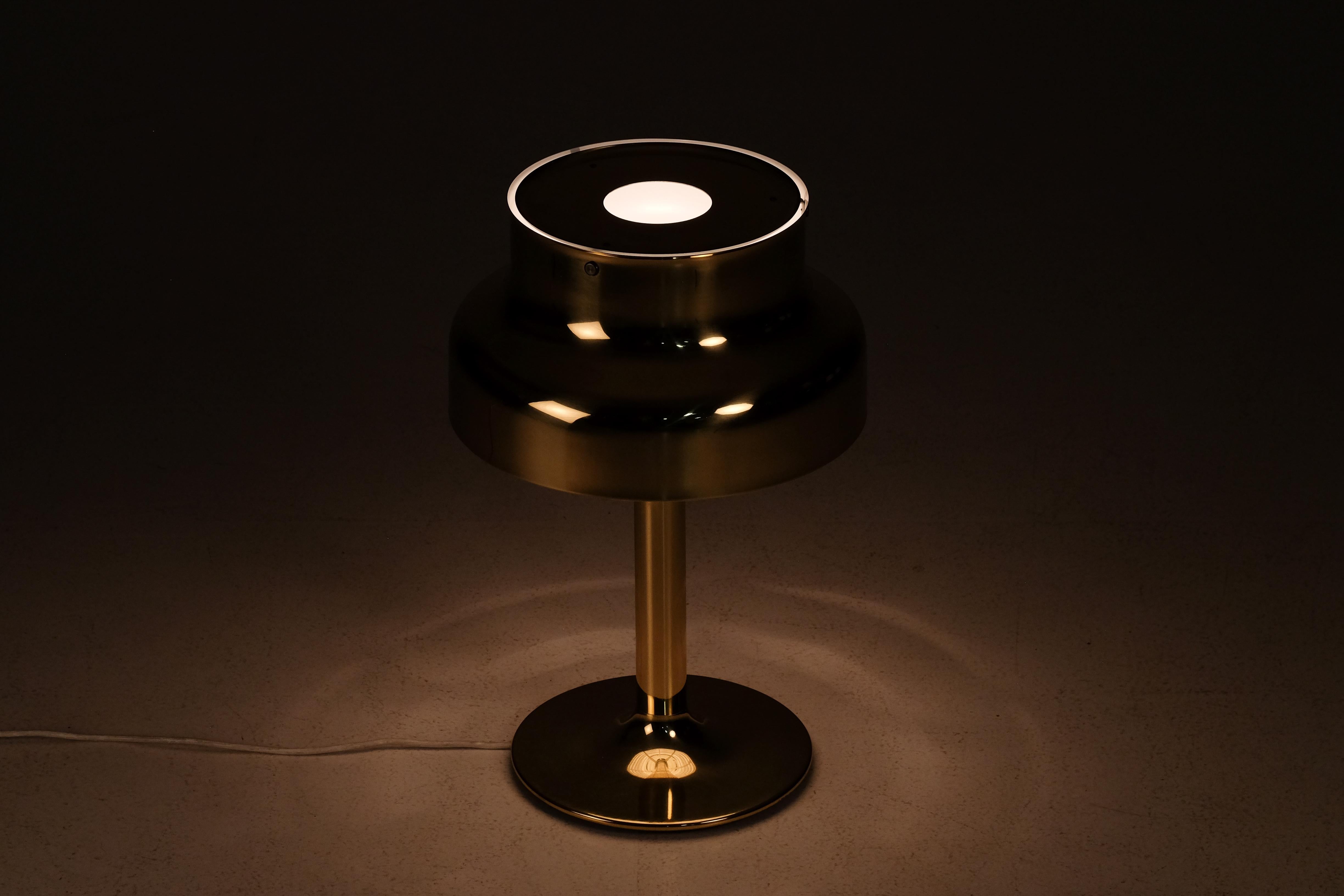 Brass Table/Desk Lamp Model Bumling by Anders Pehrson, 1960s In Good Condition For Sale In Stockholm, SE