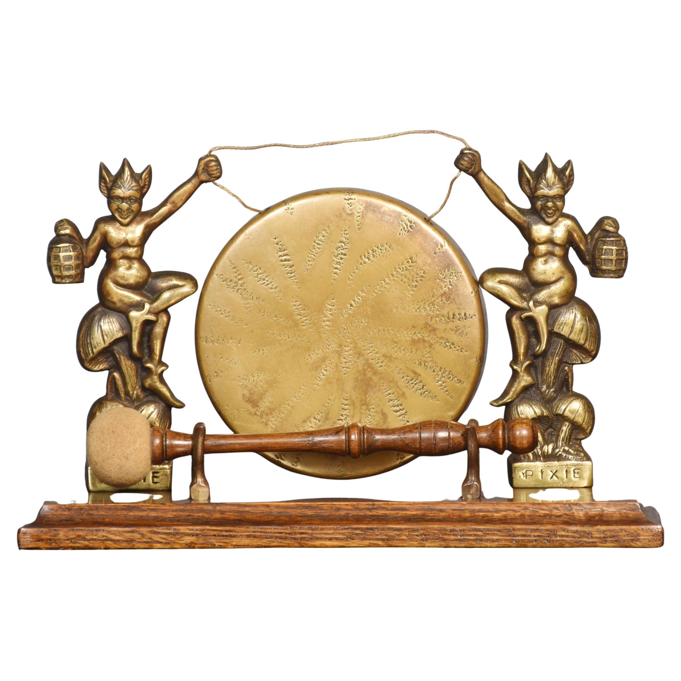 Brass table gong