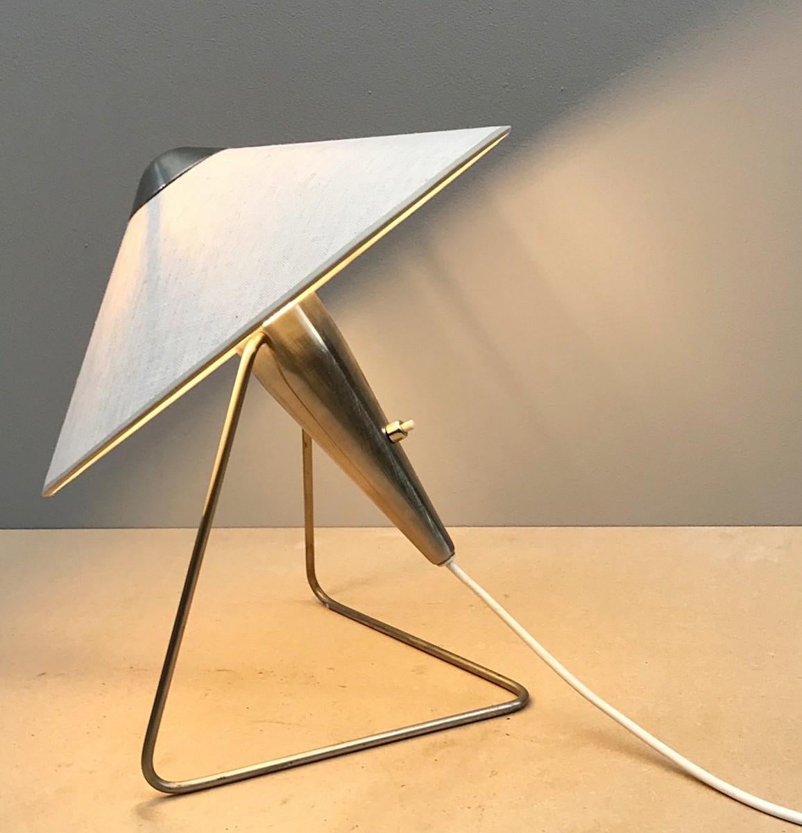 Italian Brass Table Lamp, 1950s