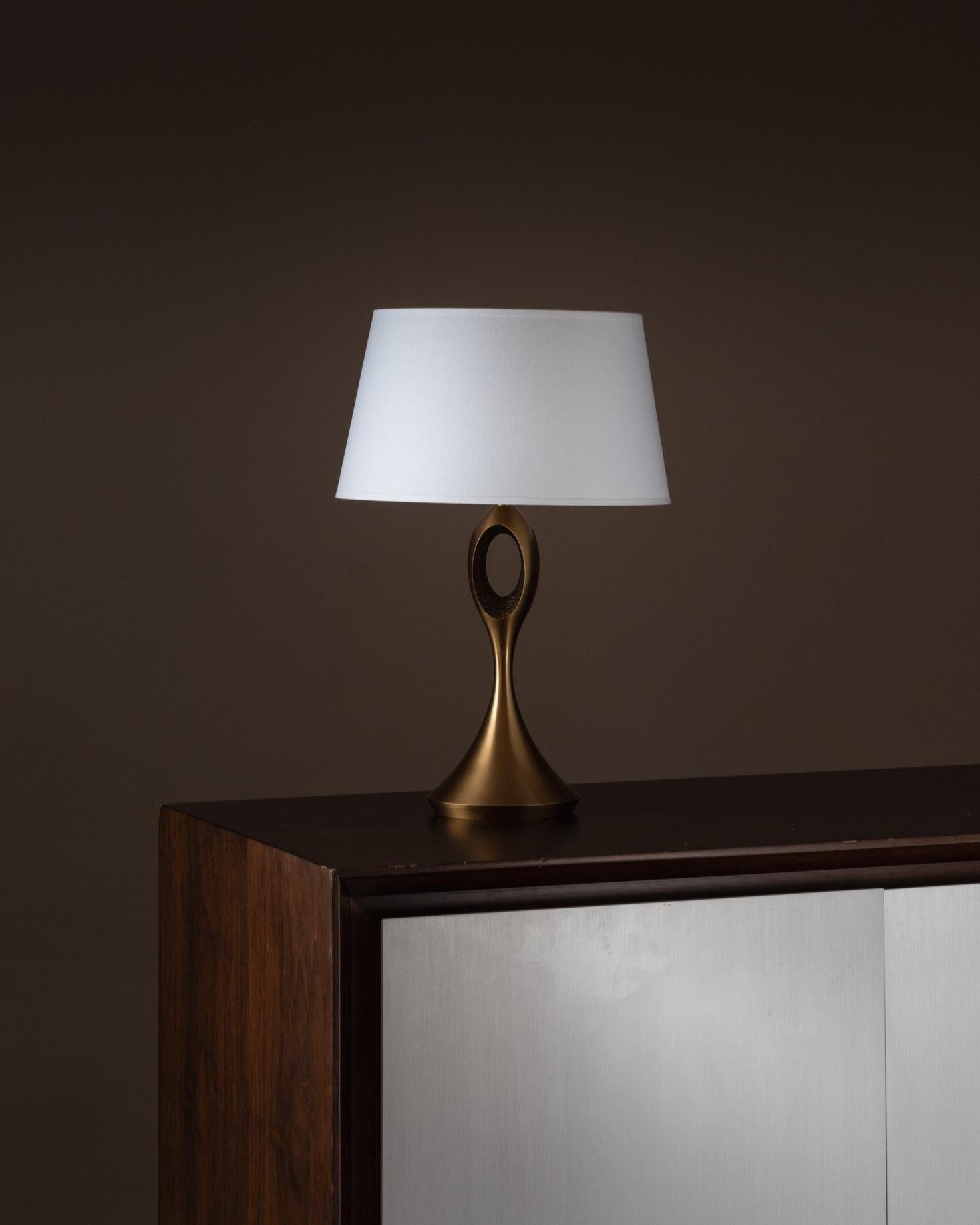 French Brass Table Lamp, 2000s For Sale