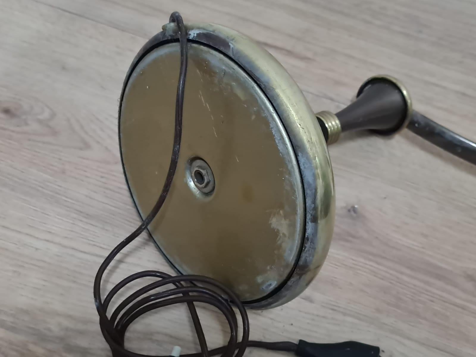 Brass Table Lamp Arredoluce Monza 'Attribution' For Sale 5
