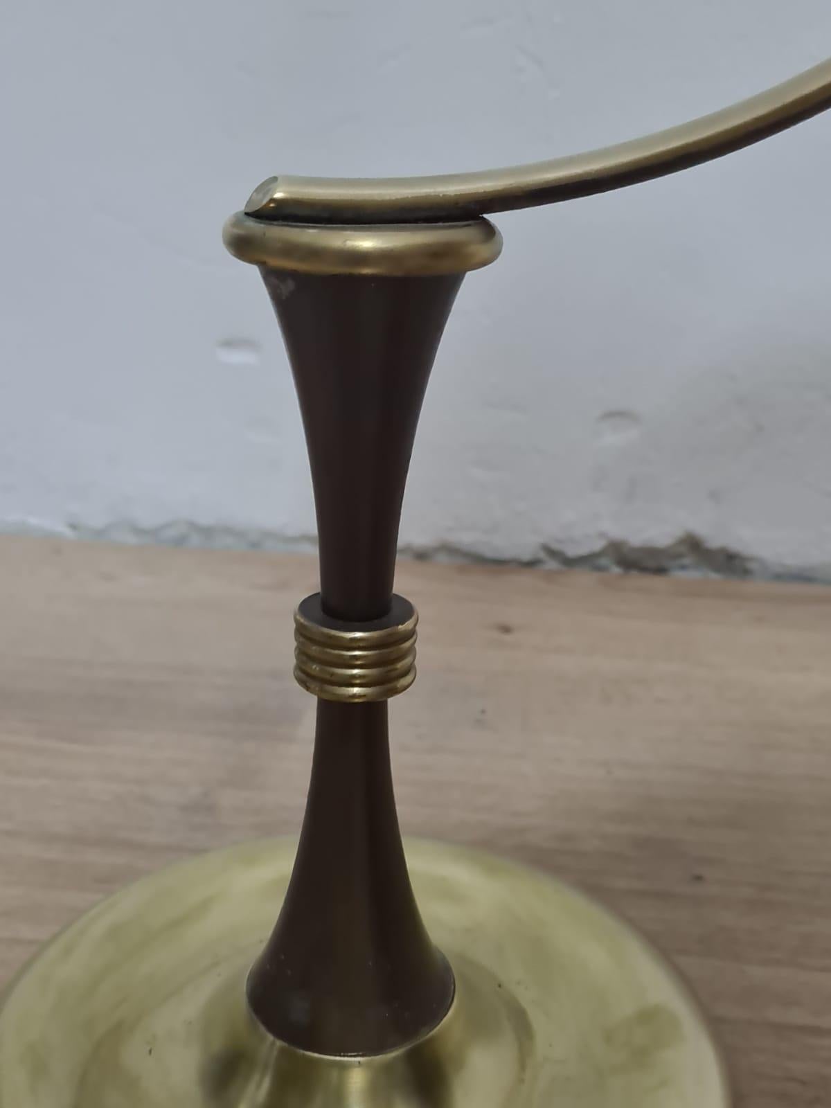 Brass Table Lamp Arredoluce Monza 'Attribution' For Sale 3